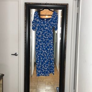 Heartloom blue Floral short sleeve dress